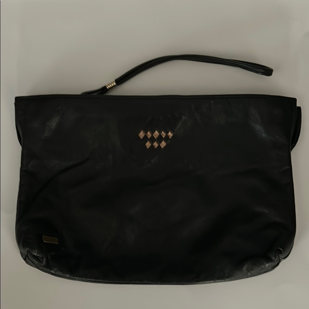 Phillippe vintage black leather wristlet.